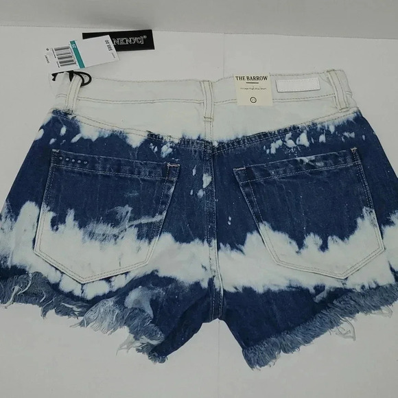 Blank NYC "The Barrow" Vintage High Rise Denim Shorts Manic Monday Sz 25 NWT - Picture 4 of 11